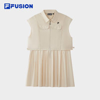 FILA FUSION 斐乐官方女子梭织洋装2026夏无袖衬衫裙T11W623318F