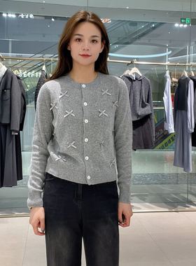 诗凡黎女士简约时尚针织衫3FA232941R-1