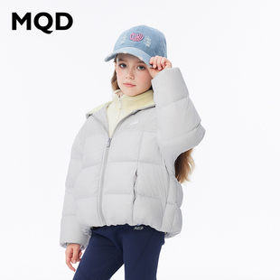 MQD女童冬季炫酷时尚三防休闲连帽羽绒服234421302