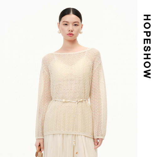 HOPESHOW红袖针织衫89326140103