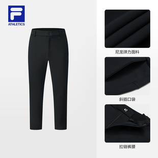 斐乐官方男士 加绒运动裤 针织长裤 新款 A11M541604F 2025冬季 FILA