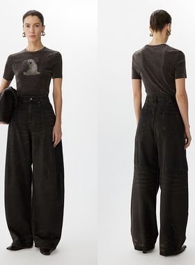 JNBY/江南布衣25春牛仔宽松休闲长裤女5P1E13741