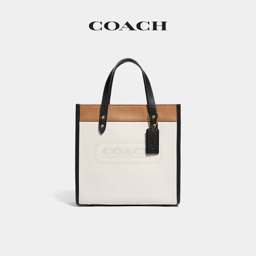 COACH/蔻驰徽章拼色FIELD 22号托特包C3461