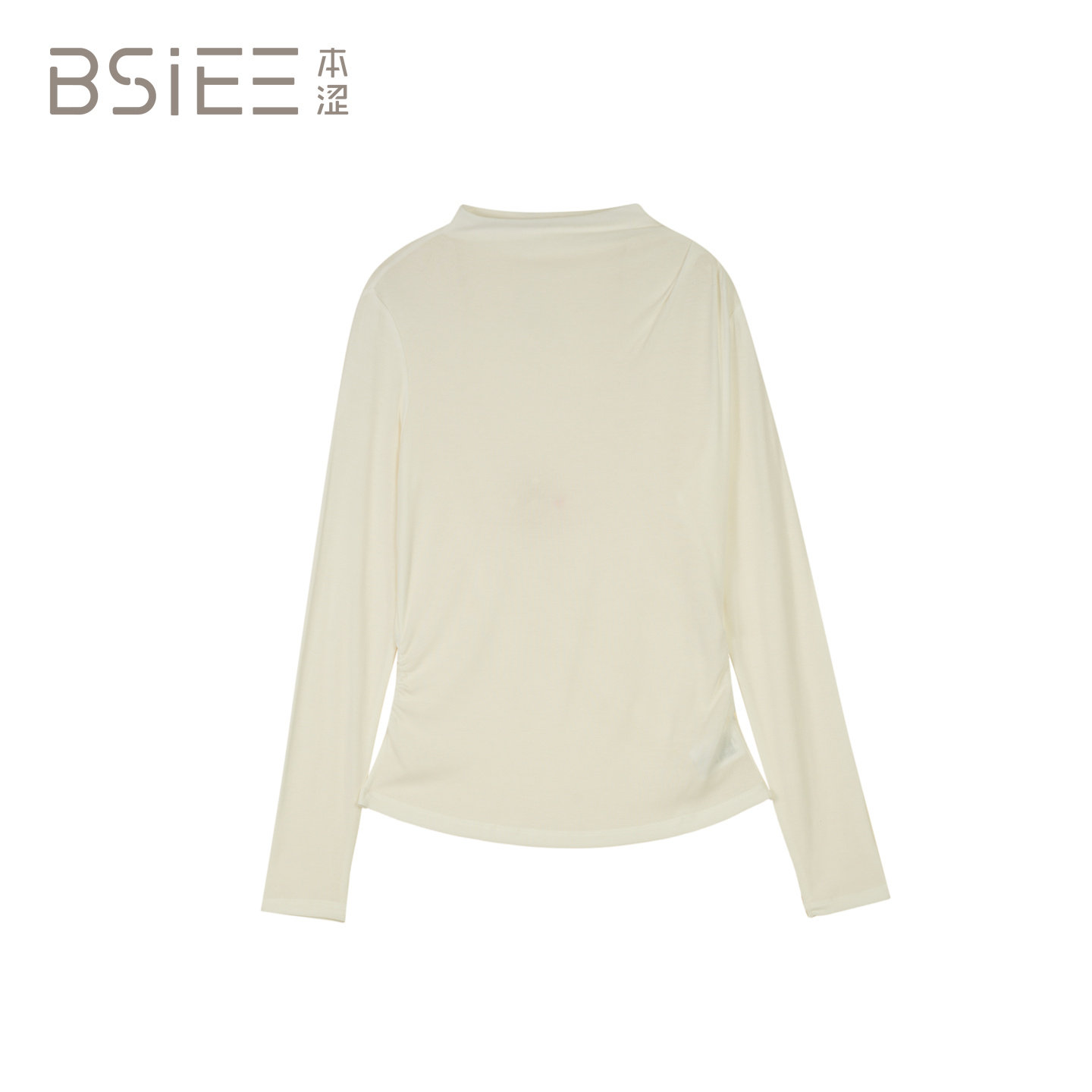BSiEE本涩 简约 半高领长袖 打底衫图片
