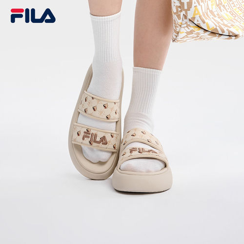 FILA 斐乐拖鞋女2025夏季凉拖厚底沙滩女款运动女鞋F12W633599F