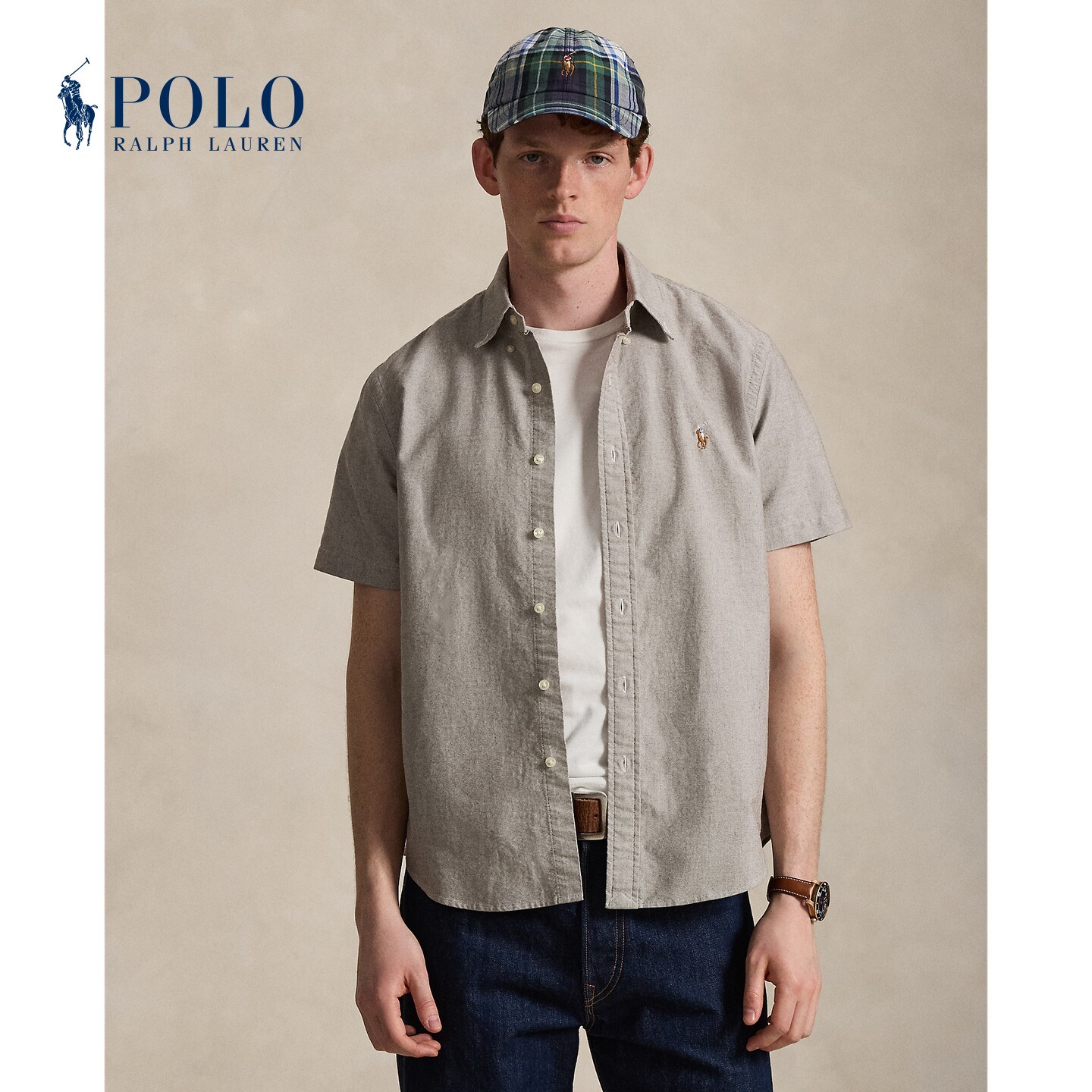 Ralph Lauren/拉夫劳伦男装 经典版牛津布衬衫MNPOWOV1N821092