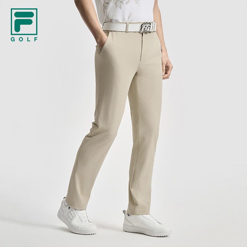 FILA 斐乐高尔夫男士梭织长裤夏运动基础防晒直口裤A11M525803F