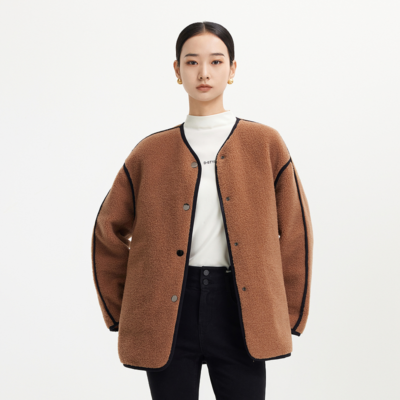 迪赛尼斯气质宽松休闲外套女