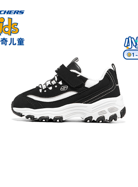 斯凯奇童鞋小童能猫鞋女宝鞋子软底学步鞋80588N