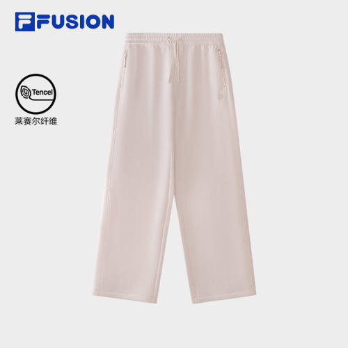 FILA FUSION斐乐潮牌女裤针织长裤2026夏阔腿裤T11W625608F
