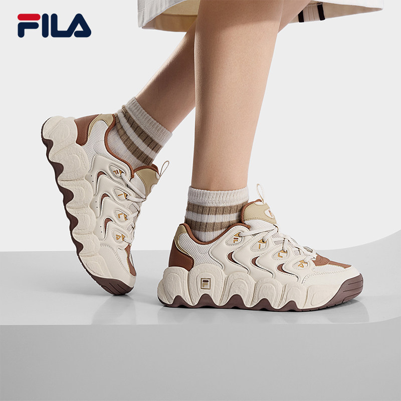 可颂IS|FILA 斐乐官方女鞋老爹鞋2026春季休闲运动鞋F12W612131F