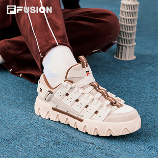 PISA丨FILA FUSION斐乐潮牌板鞋女鞋比萨运动鞋男鞋子T12W612918F
