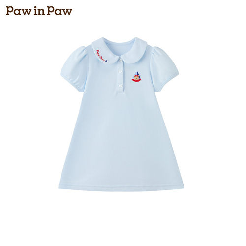 PawinPaw卡通小熊童装26年夏季款女宝宝A字型连衣裙
