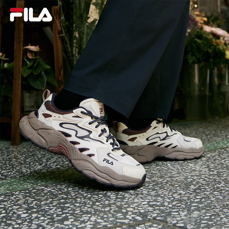 FILA 斐乐男鞋老爹鞋运动鞋2024秋蕨草鞋厚底休闲鞋F12M431110F