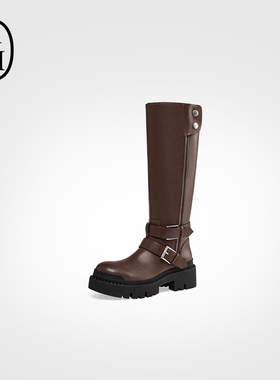 ASH女靴2025秋季欣款NELSON珍皮高筒靴子时装靴潮AP303L12021