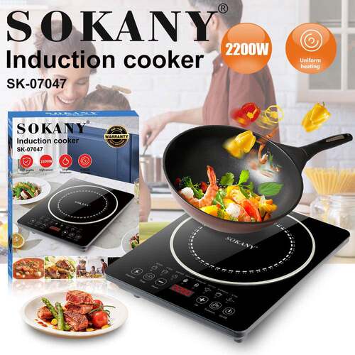 外贸跨境SOKANY07047电磁炉火锅炒菜电炉触屏Induction Cooker