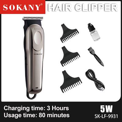 跨境Sokany9931理发剪家用多功能电推剪hair clipper电推子理发器