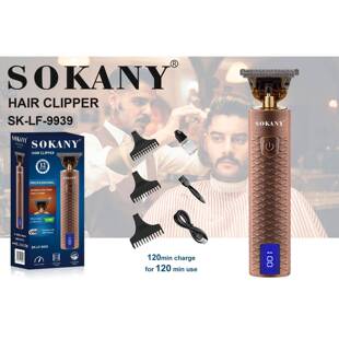 跨境SOKANY9939理发剪电动理发器电推剪充电式电推子hair clipper
