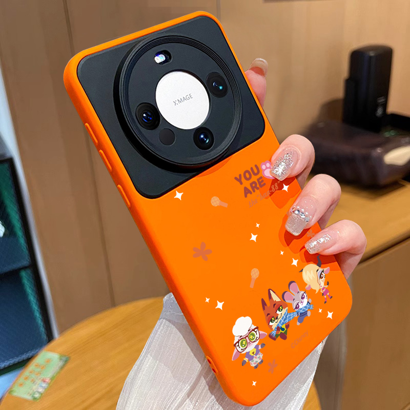 疯狂动物城适用华为mate80promax手机壳2026新款pura70可爱卡通mate60pro女70pro+超火ultra撞色m40防摔AIR红