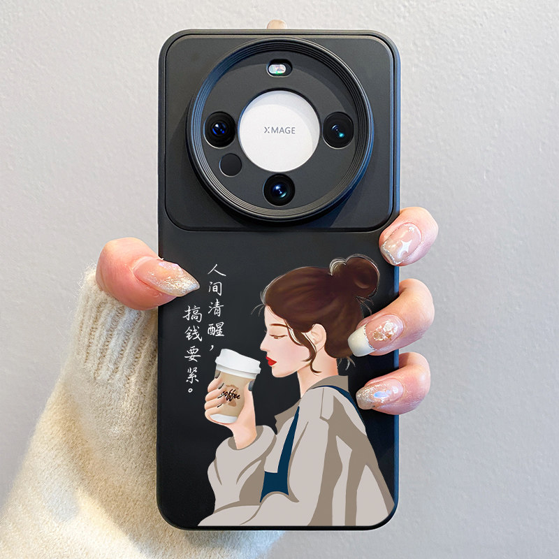 适用华为mate60手机壳新款mate60pro+小众高级感m40pro网红女款mate50大视窗全包镜头防摔m60硅胶防摔30软壳