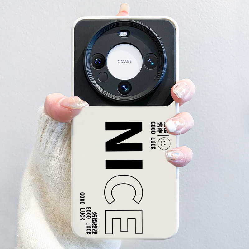 NICE适用华为mate60pro手机壳新款液态硅胶mate50pro全包镜头m40pro潮牌男女款mate30pro不撞款软壳pro+防摔