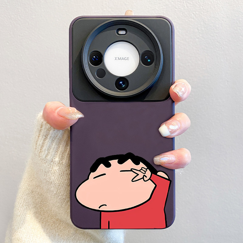 不撞款适用华为mate60pro手机壳小众高级感mate40pro简约卡通m60pro+全包镜头mate50个性网红软壳30硅胶防摔