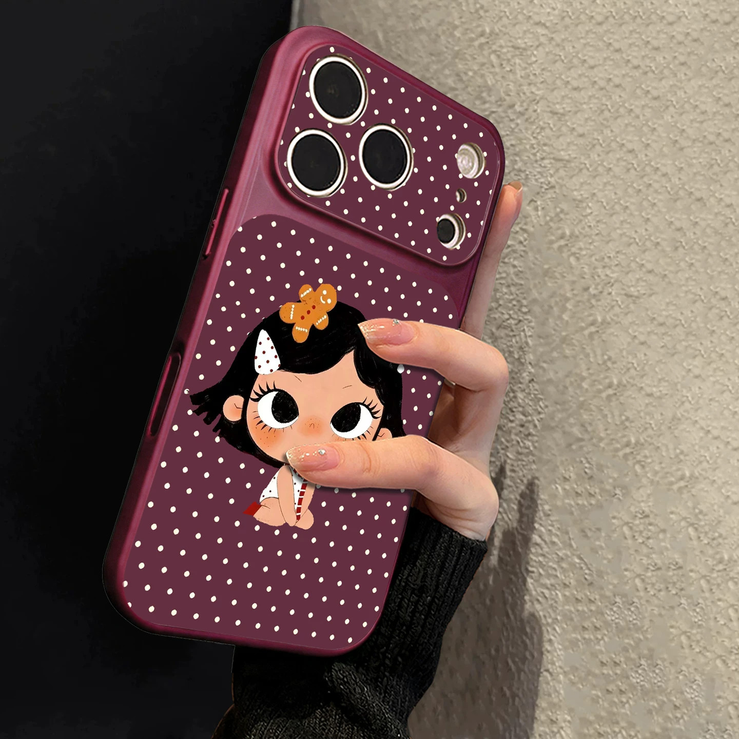 可爱小满适用苹果iPhone18Pro手机壳新款秒变16磁吸17Promax秋冬小羊皮15Pro女14pm镜头全包13樱桃酒红超好看
