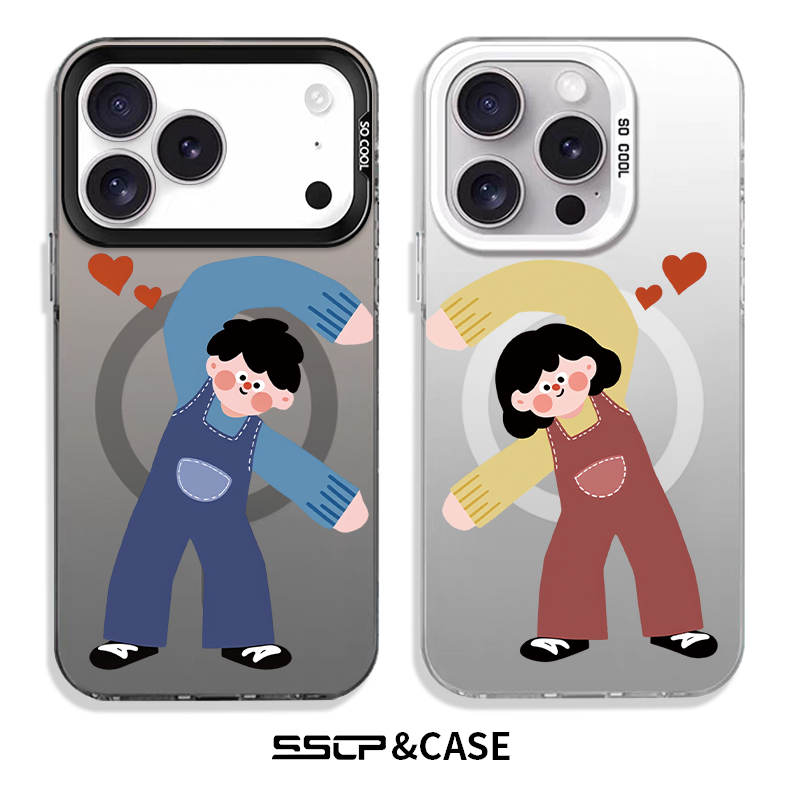 适用苹果17手机壳情侣2026新款iphone16promax创意卡通15pro超薄air磨砂磁吸14plus可爱男女11保护套13超火12