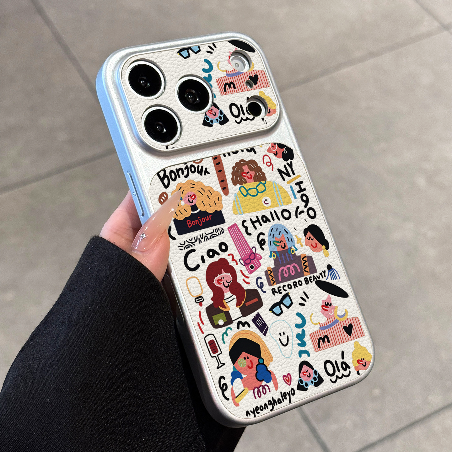 适用苹果17promax手机壳新款16秒变17pro全包镜头iphone15个性卡通14超漂亮小羊皮13pm女巨好看高级感保护套