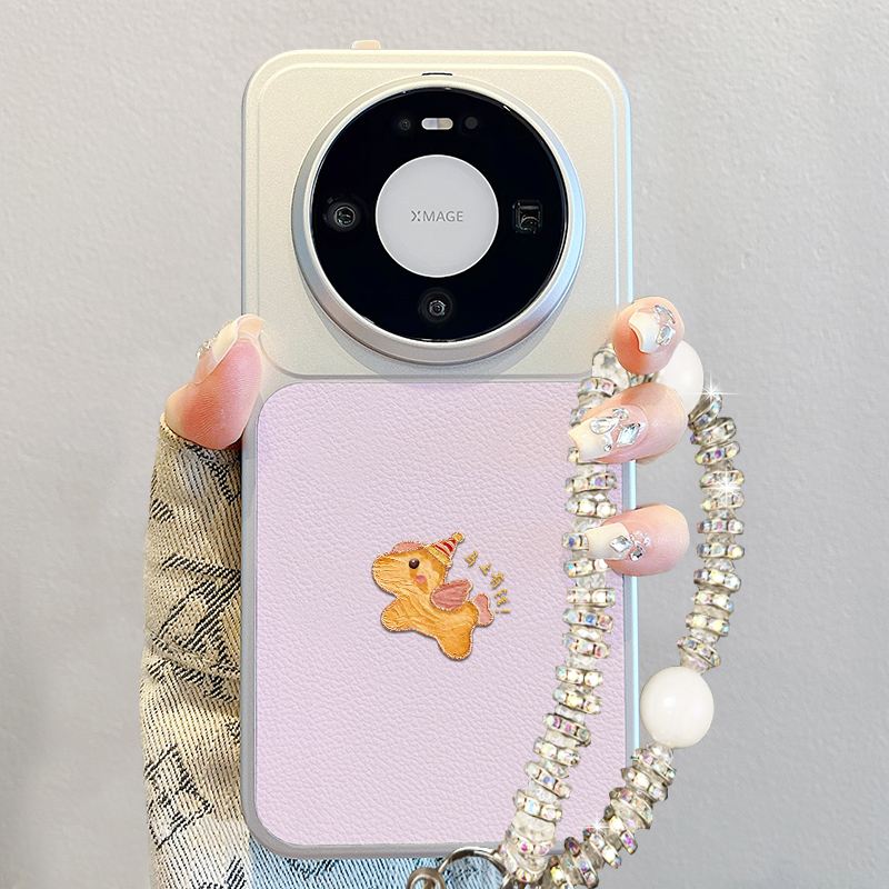 油画风适用华为mate80手机壳2026新款pura70pro马年mate60pro卡通女promax简约小羊皮p80高级感70pro+硅胶软