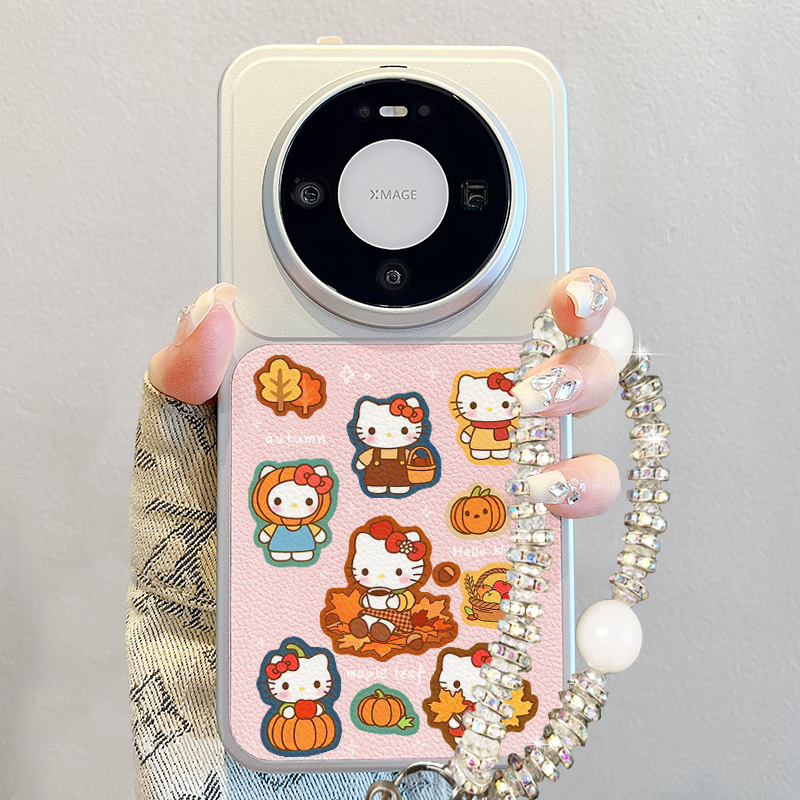 Hellokitty猫适用华为mate80手机壳2026新款pura70pro巨好看手链80promax小羊皮mate60pro卡通p80软m70pro+女