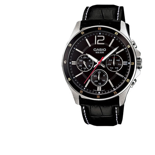 男士石英表卡西欧商务手表