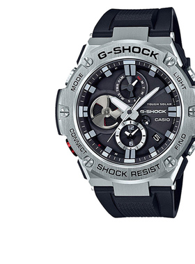 casio卡西欧手表男gshock钢铁之心蓝牙太阳能运动电子表GST-B100