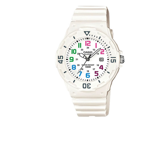 卡西欧学生马卡龙色运动手表