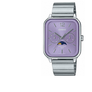 casio卡西欧手表男女小方块月相正品 M305D 防水学生考试石英表MTP