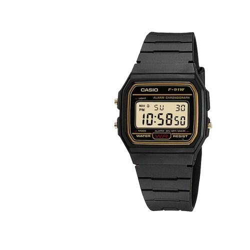 卡西欧运动防水学生小方块手表