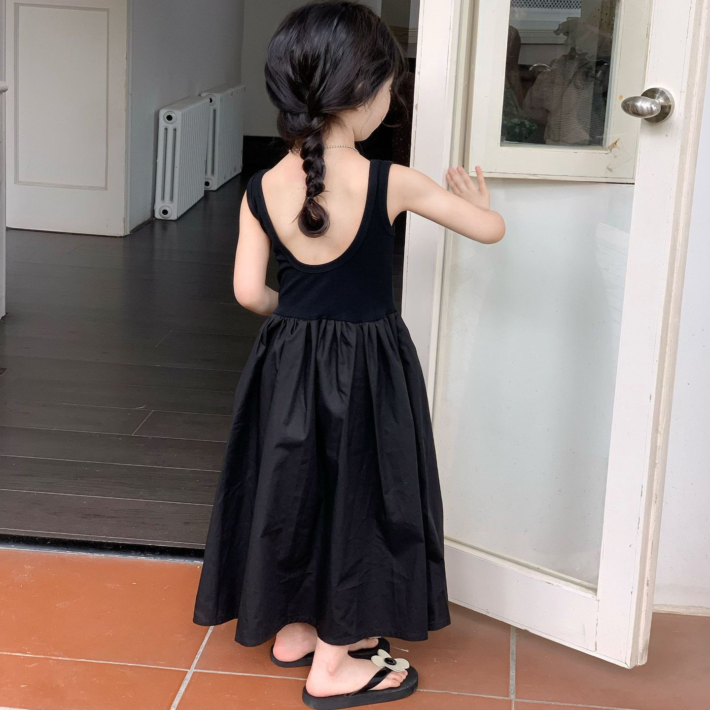 女童连衣裙春款新款童装儿童韩版吊带裙女孩度假沙滩裙子宝宝长裙