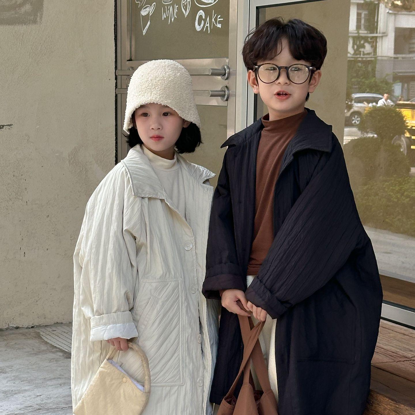 冬季新款男女童韩版加厚保暖棉服