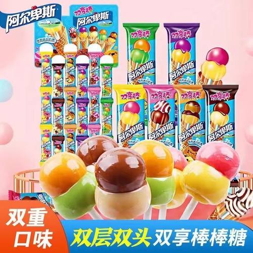 阿尔卑斯棒棒糖双享16克双重享受