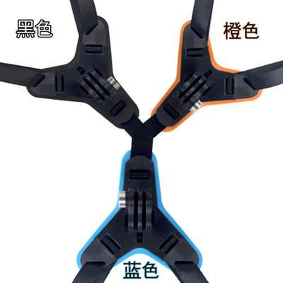 适用适用于gopro头盔支架下巴支架 摩托头盔DJI/hero9/8/7/5小蚁