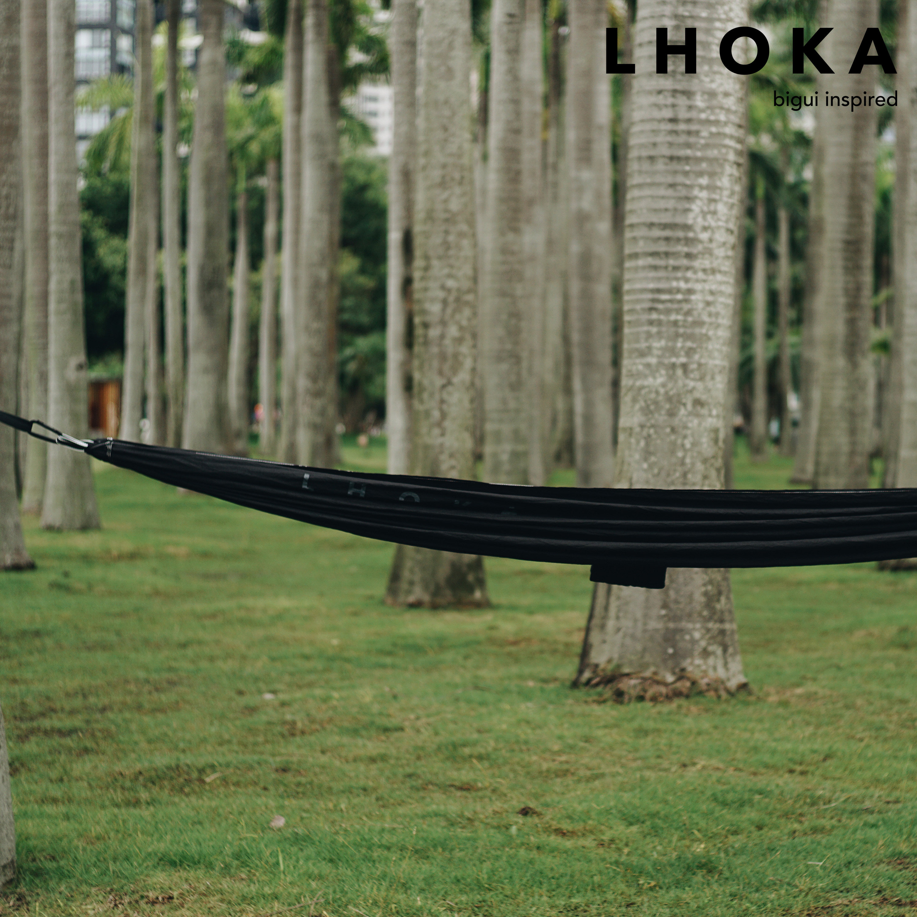 LHOKA极简吊床户外露营野餐超轻量大拉力单人透气公园吊椅便携