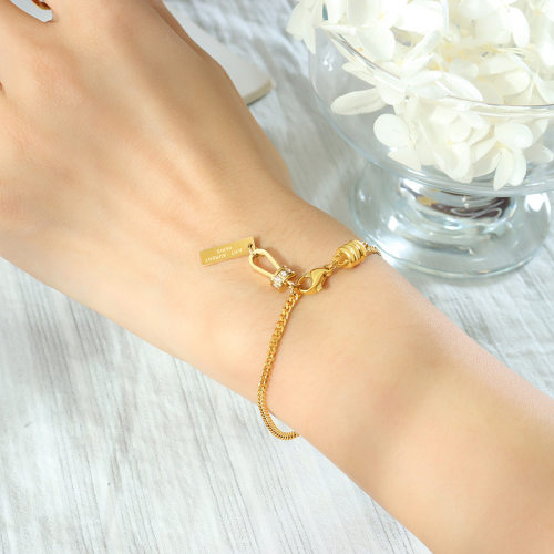 Korean inlaid zirconium pendant bracelet jewelry