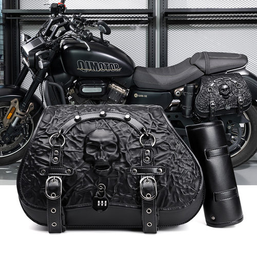 Hot selling punk style Harley motorcycle bag摩托车挂包