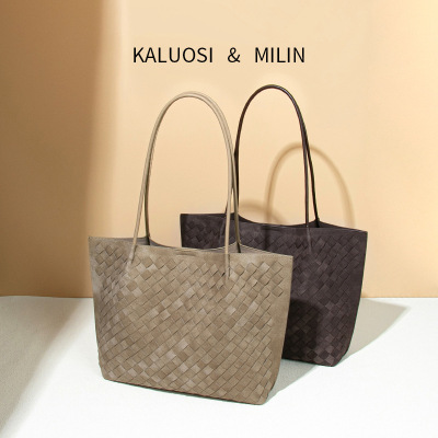 New hand woven bag, single shoulder underarm tote bag