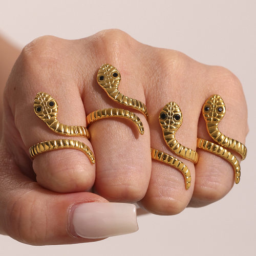 Stainless steel snake ring titanium steel jewelry