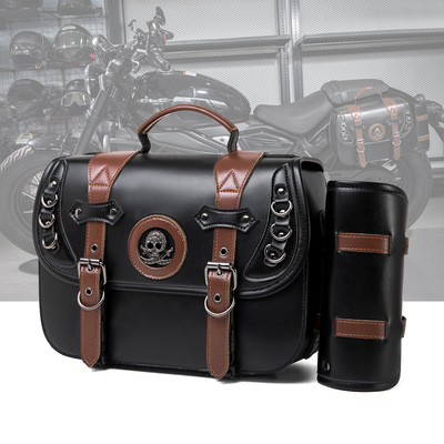 Hot selling European and American retro motorcycle side bag