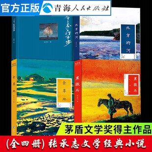 全四册 黑骏马张承志著中国文学作品选注茅盾文学奖北方 河三十三年行半步中国当代文学作品黑骏马中文版 中国现代文学作品精选