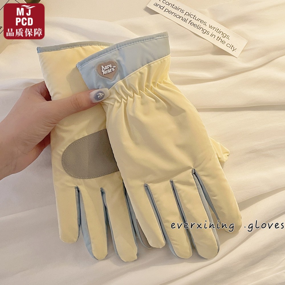 可爱保暖手套女冬季加绒厚