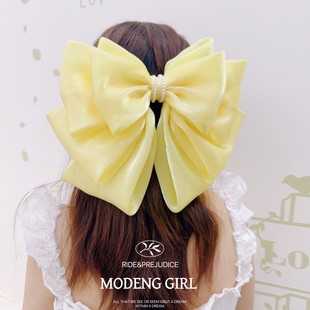 【芋纱诗集】韩国高级感人鱼姬蝴蝶结发夹弹簧夹高品质发卡发饰女