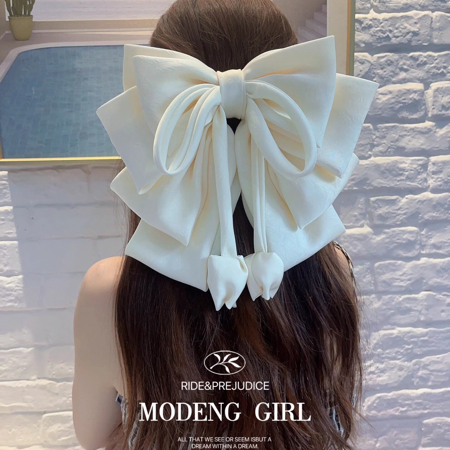 小众设计感超大蝴蝶结发夹